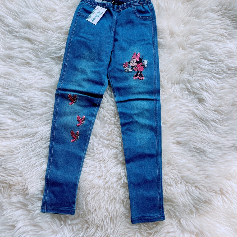 Calzedonia Italy limited edition Disney Minnie legging /Jeans /big kids …